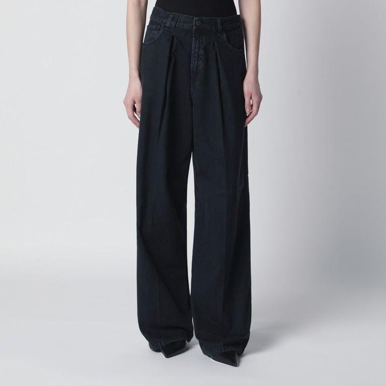 carbon candy pleated jeans by Selfnex
