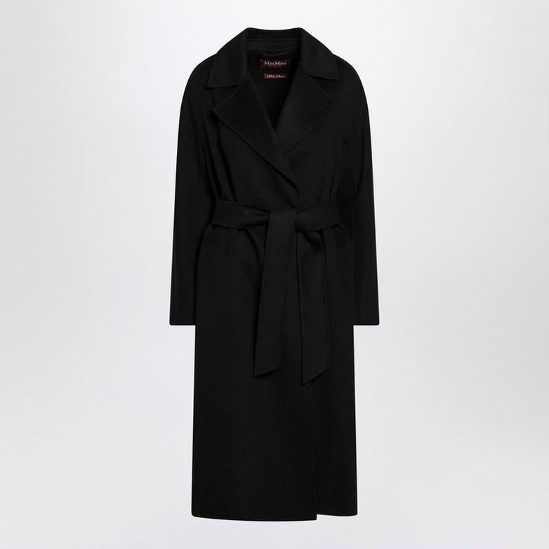 black coat with belt by Selfnex