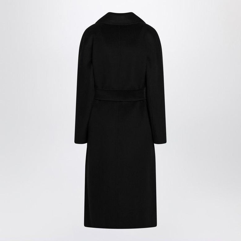 black coat with belt by Selfnex