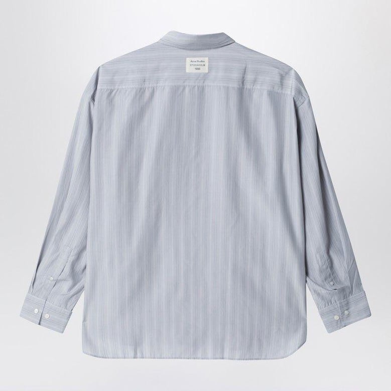 striped buttonup grey by Selfnex