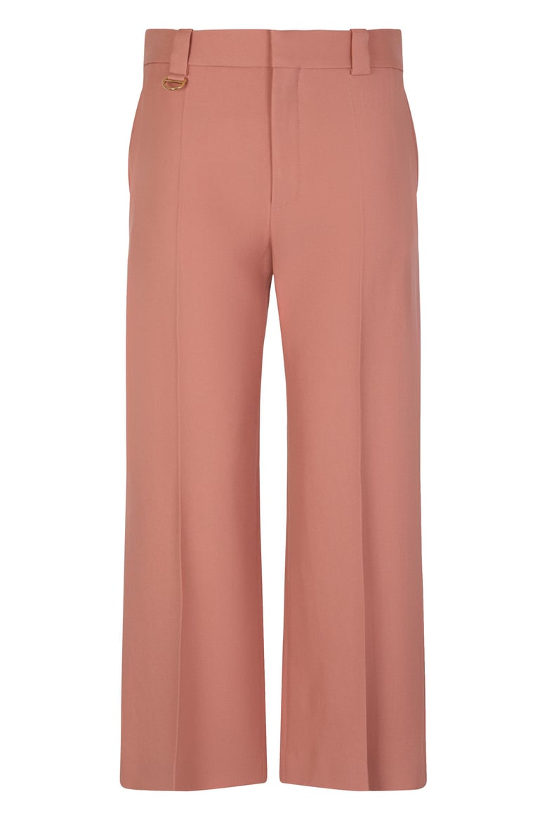 flared pants in wool gabardine by Selfnex