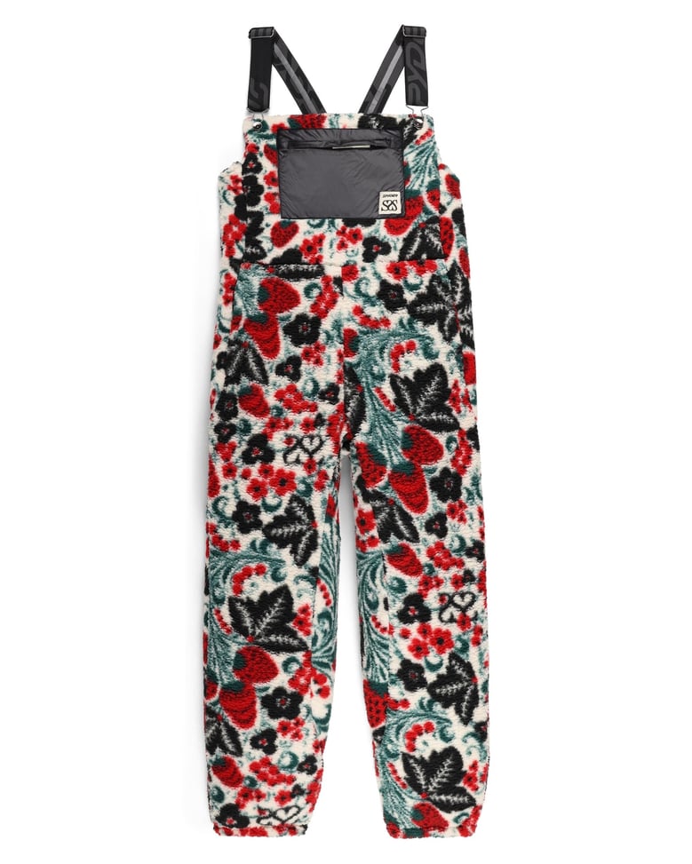 spyder women's society fleece overalls - society racing by Selfnex