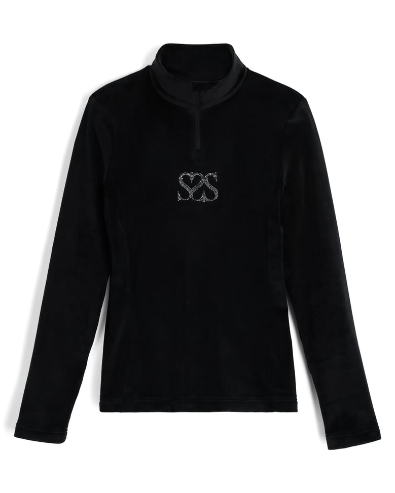 spyder women's society shimmer bug zip t-neck - society by Selfnex