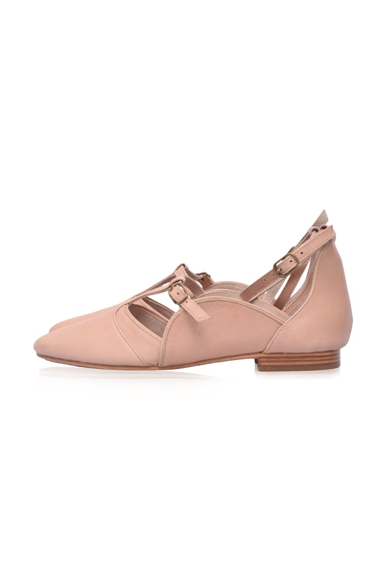 on the go leather ballet flats by Selfnex