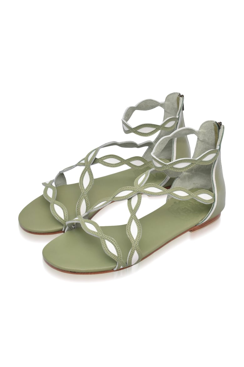 blossom leather sandals by Selfnex