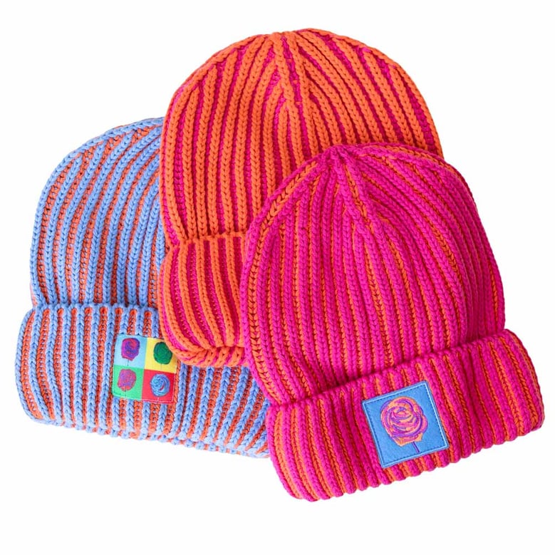 jm x bl cosmic color contrast hat | fuchsia by Selfnex