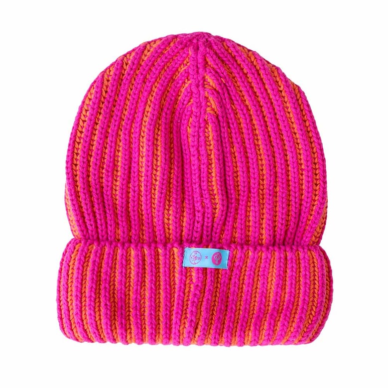 jm x bl cosmic color contrast hat | fuchsia by Selfnex