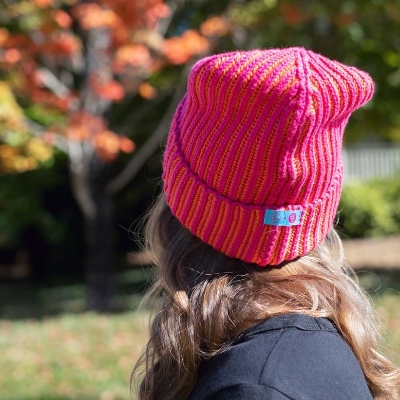 jm x bl cosmic color contrast hat | fuchsia by Selfnex