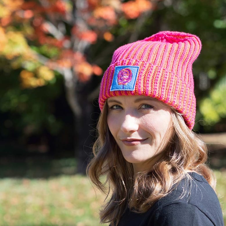 jm x bl cosmic color contrast hat | fuchsia by Selfnex