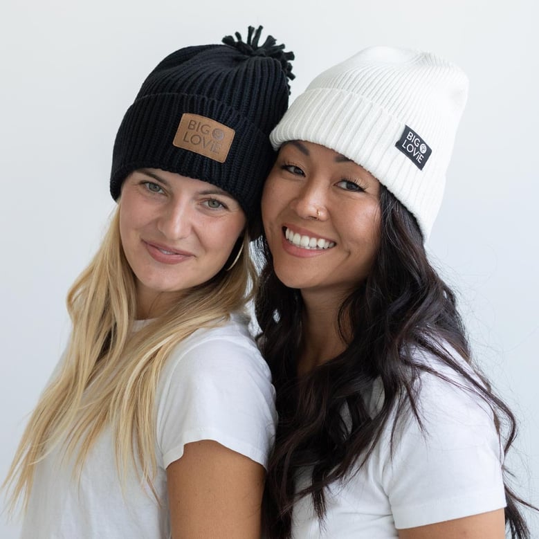 vibe cotton cashmere pom hat | black by Selfnex