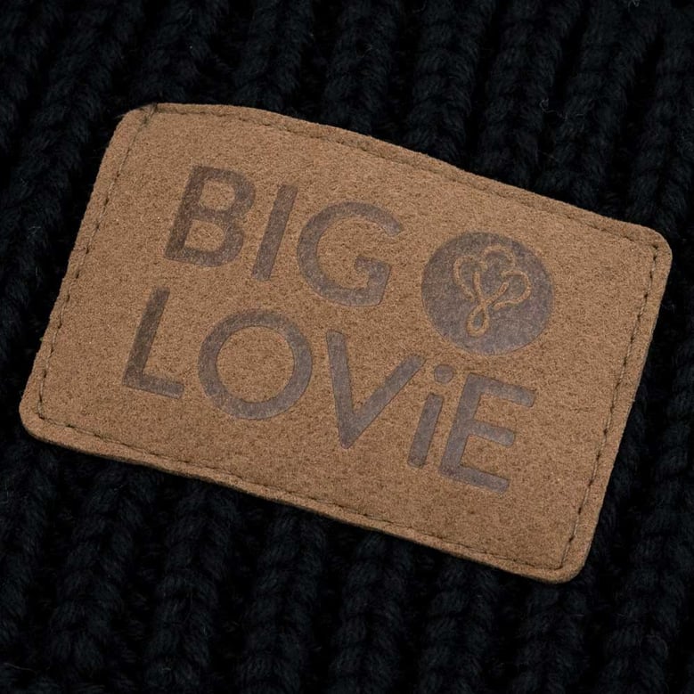 vibe cotton cashmere pom hat | black by Selfnex