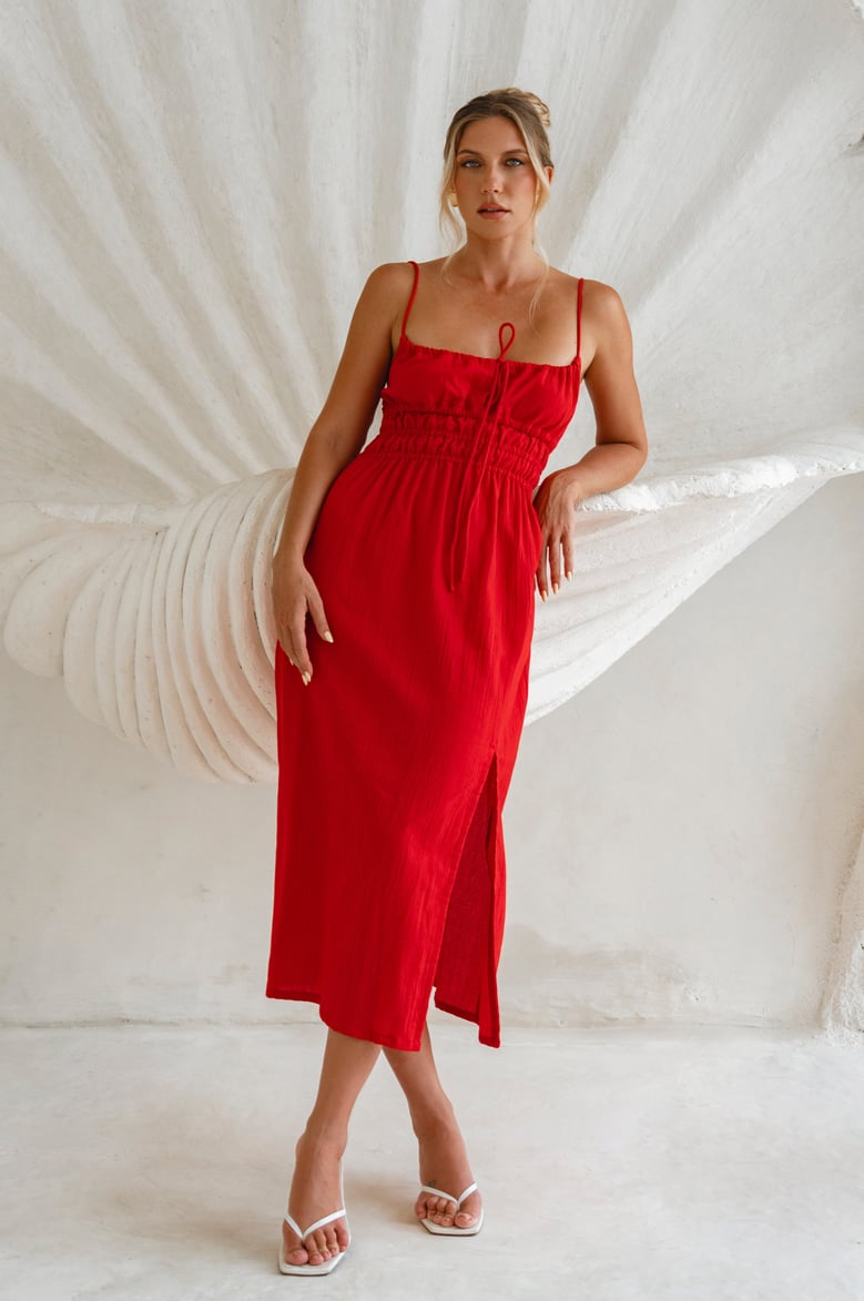 eleanore handcrafted linen midi summer dress by Selfnex