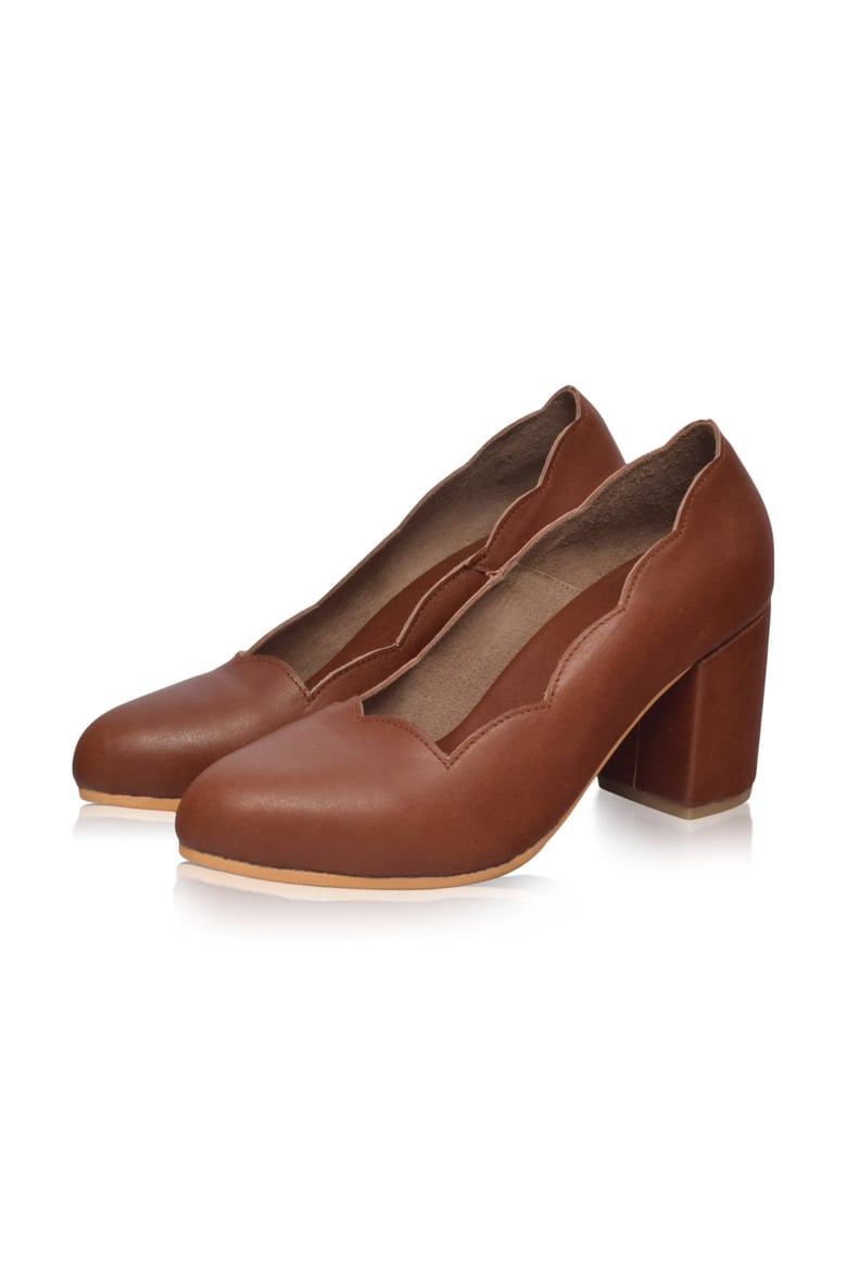 alia classic leather heels by Selfnex