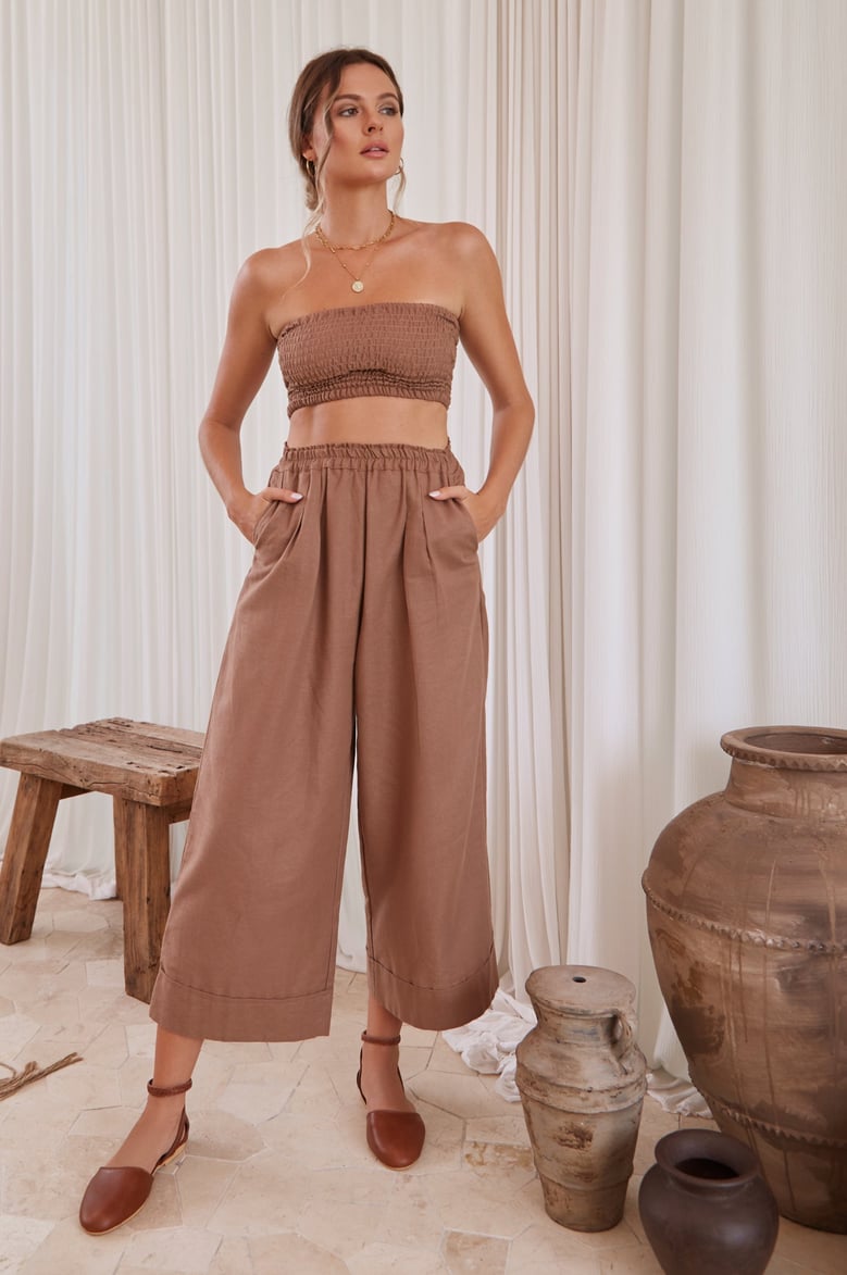 delhi linen pants by Selfnex