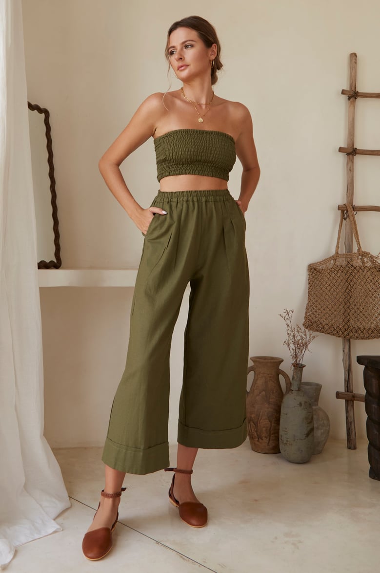 delhi linen pants (sale) by Selfnex