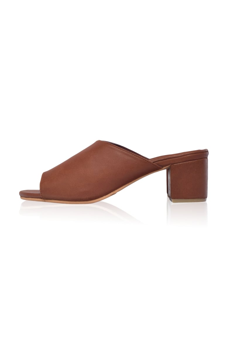 stella leather mules by Selfnex