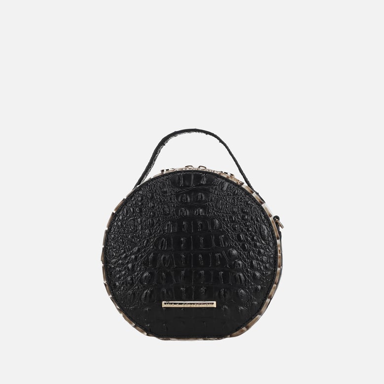 ynnari croc round crossbody bag by Selfnex
