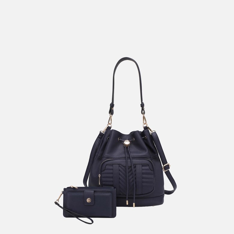 ryder bucket bag and wallet set by Selfnex