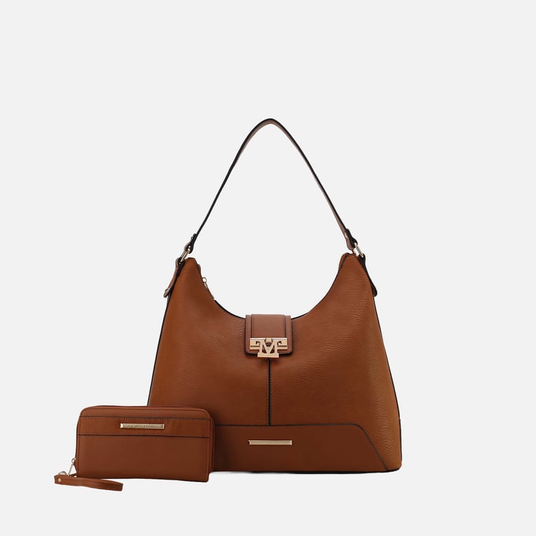 graciela solid hobo bag and set by Selfnex