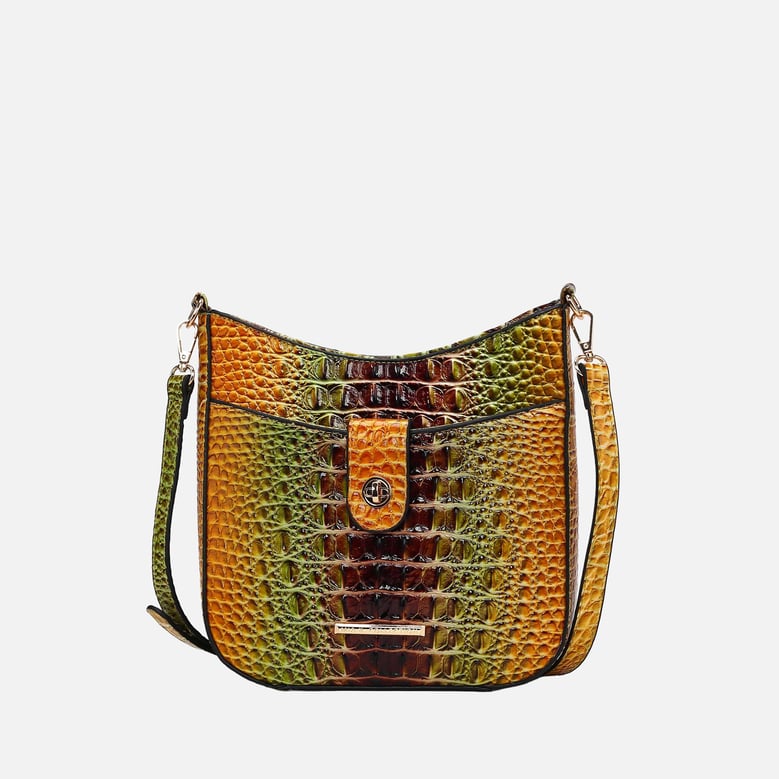 giovana gradient croc crossbody bag by Selfnex