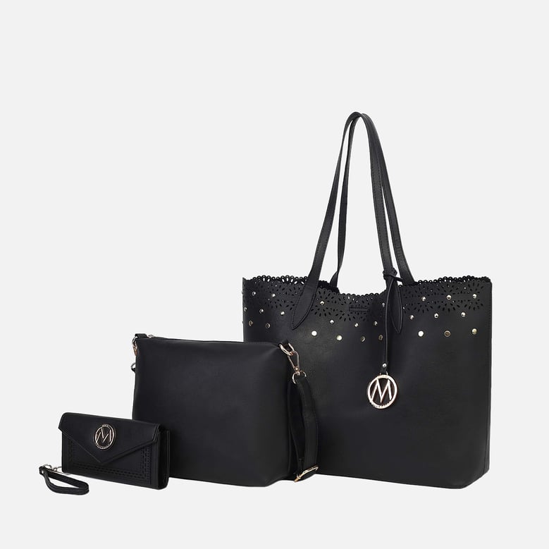 mariahna 3 pcs shopper tote, crossbody and wallet by Selfnex