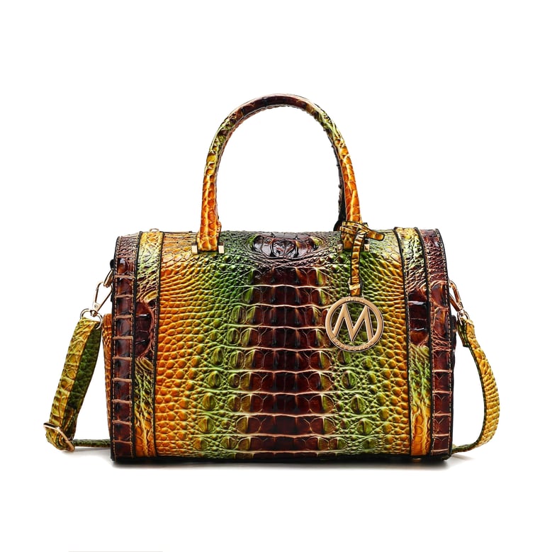 eleanor gradient croc shoulder bag by Selfnex