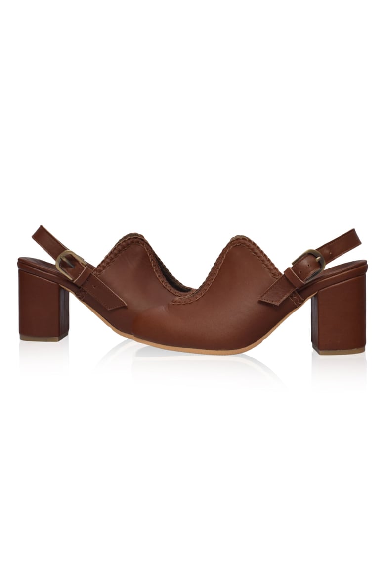 lola leather mules by Selfnex