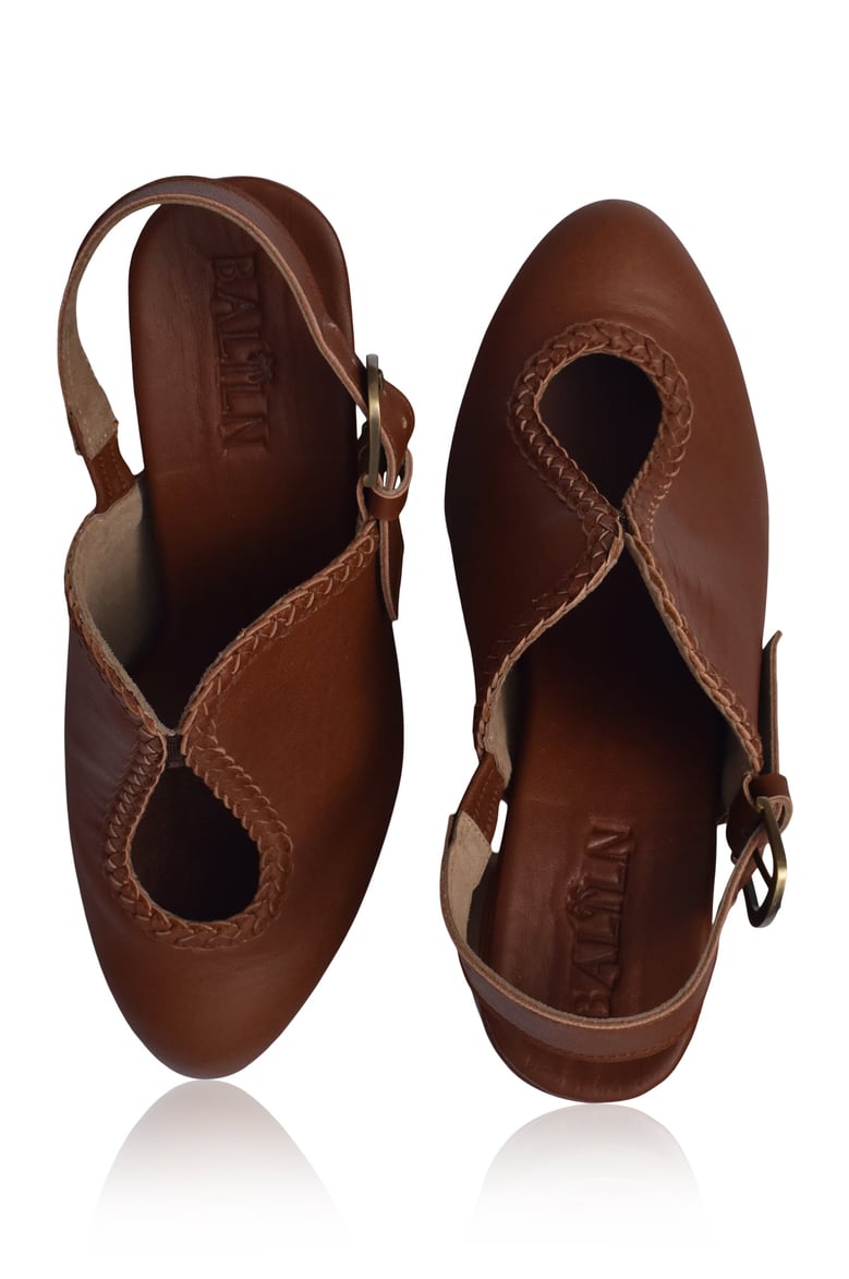 lola leather mules by Selfnex