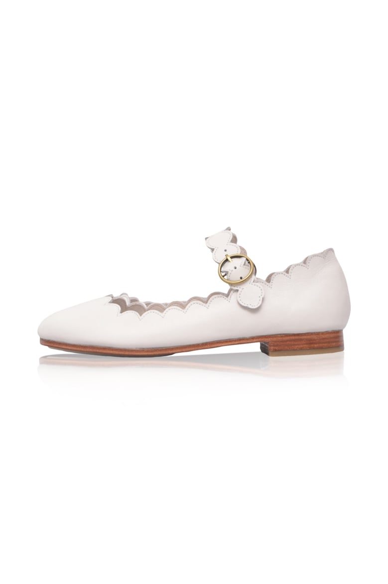 mia rosa scalloped mary jane flats by Selfnex