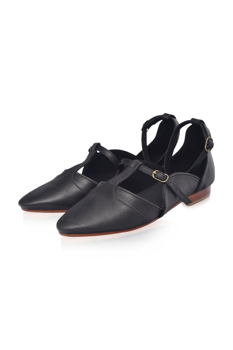 on the go leather ballet flats by Selfnex