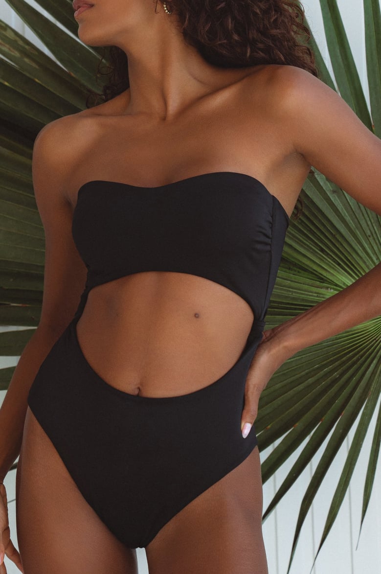 san leo one piece cut-out swimsuit by Selfnex