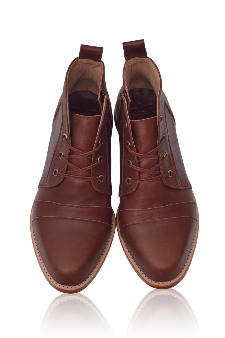 passage lace up boots by Selfnex