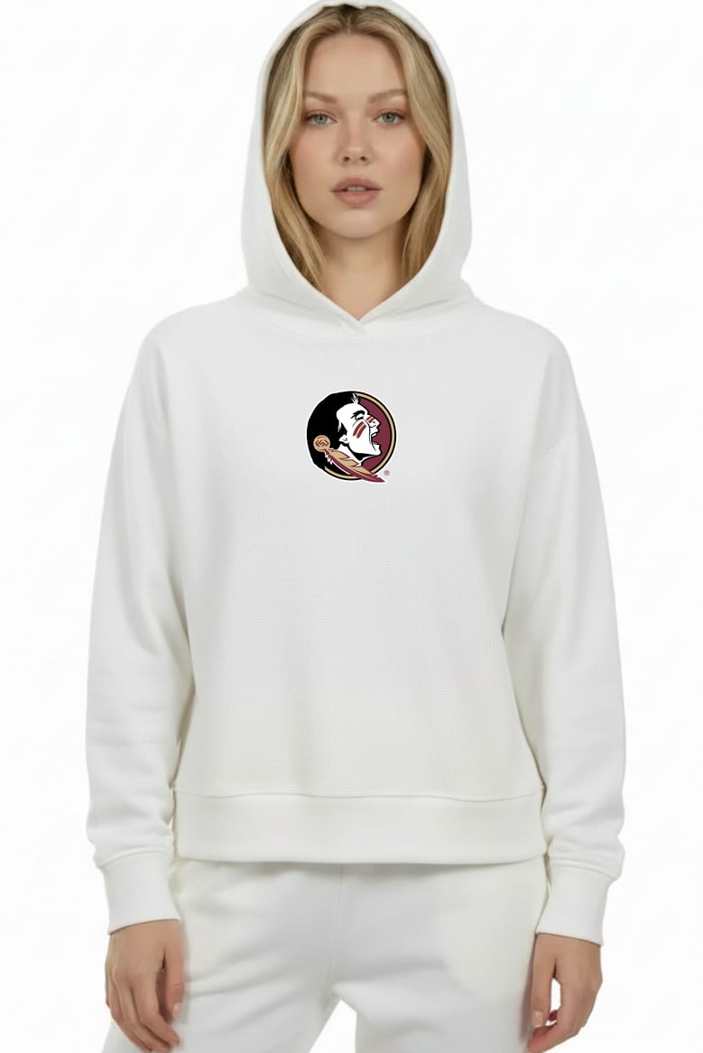 relaxed fit waffle hoodie florida state by Selfnex