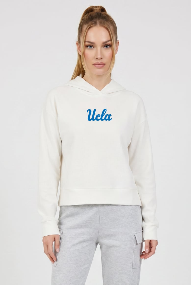 relaxed fit waffle hoodie ucla by Selfnex