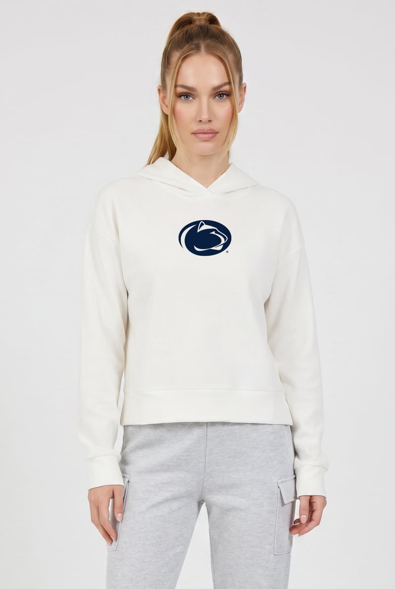 relaxed fit waffle hoodie penn state by Selfnex