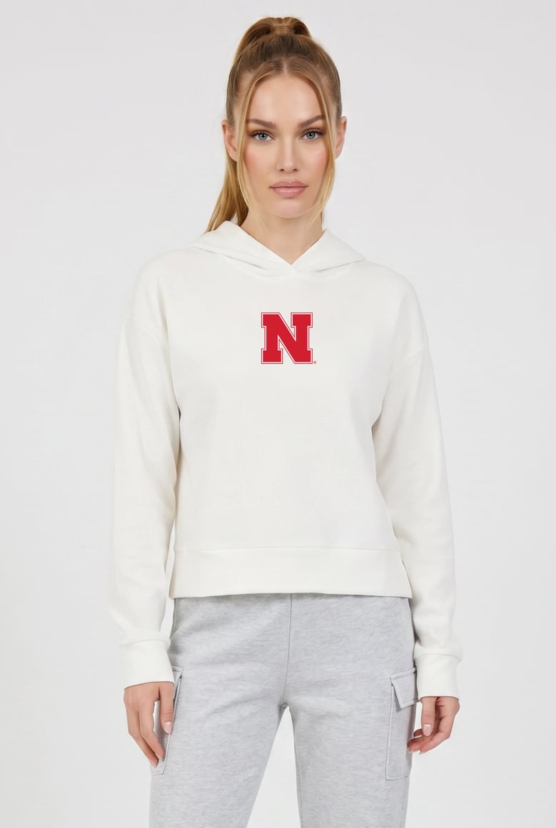 relaxed fit waffle hoodie nebraska by Selfnex