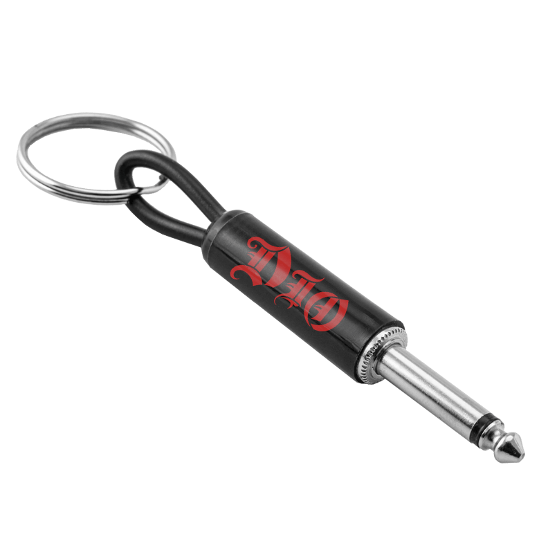 dio red logo guitar plug keychain by Selfnex