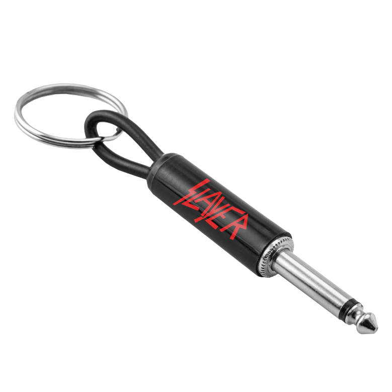 slayer red logo plug keychain by Selfnex