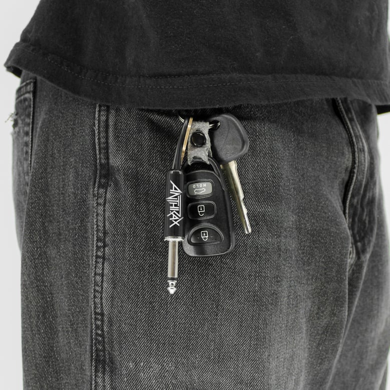 anthrax logo guitar plug keychain by Selfnex