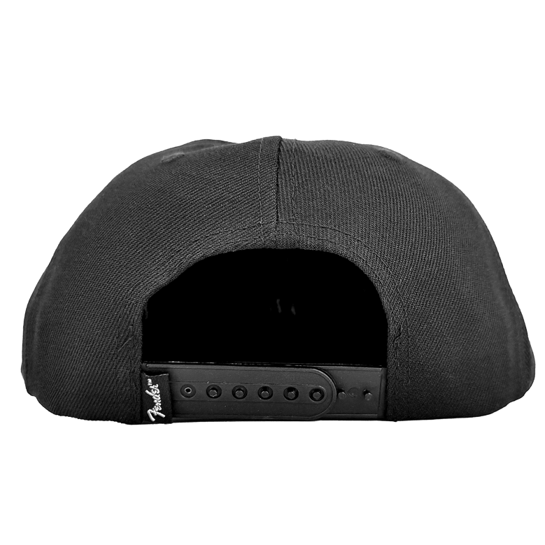 fender black flat bill hat by Selfnex