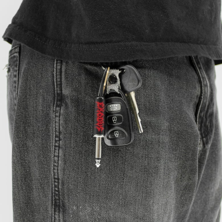exodus logo guitar plug keychain by Selfnex