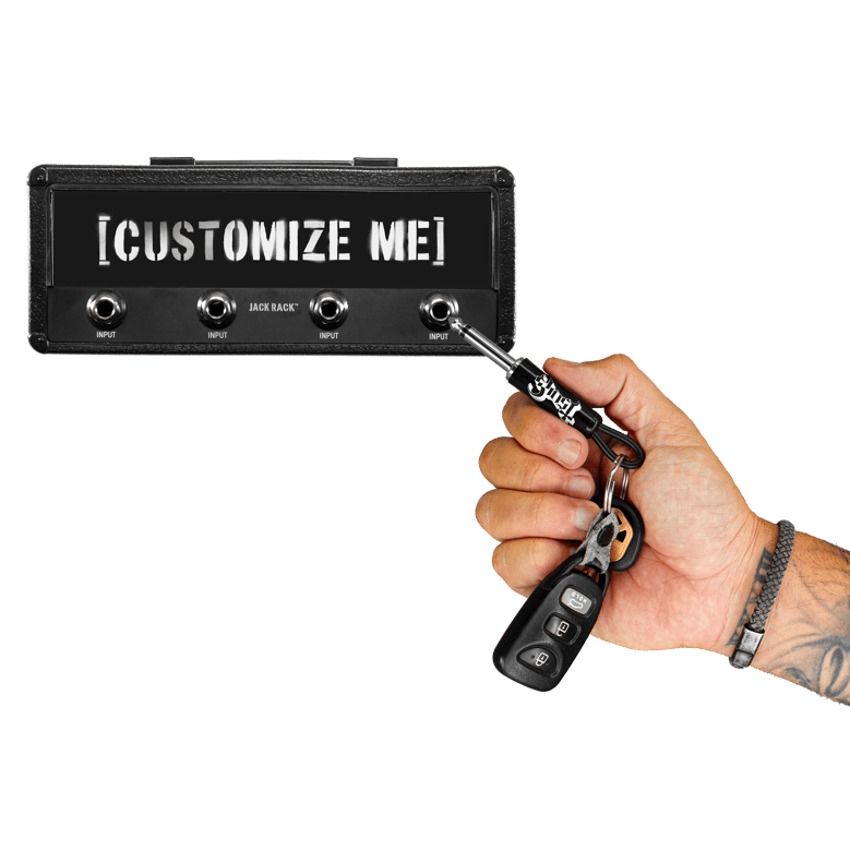 ghost logo guitar plug keychain by Selfnex