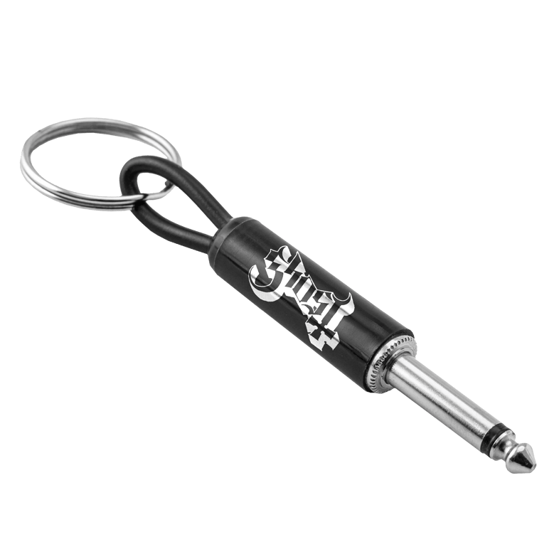ghost logo guitar plug keychain by Selfnex