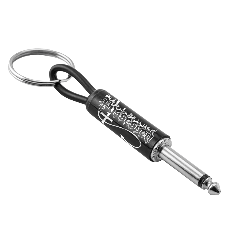 possessed logo guitar plug keychain by Selfnex