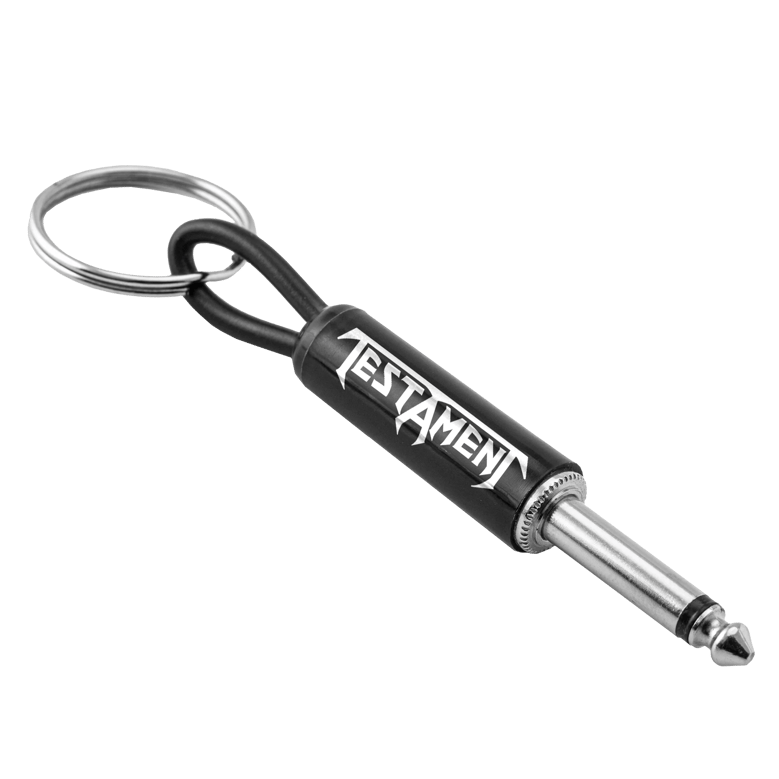 testament logo guitar plug keychain by Selfnex