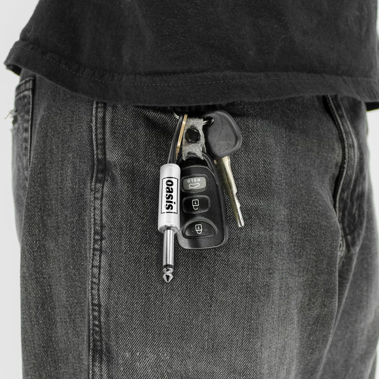 oasis logo guitar plug keychain by Selfnex