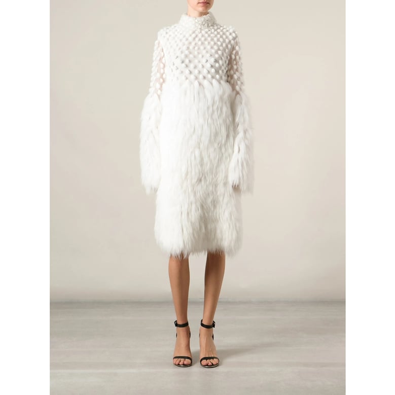 alexander mcqueen fur dress by Selfnex
