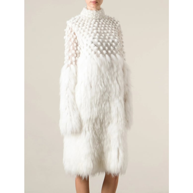 alexander mcqueen fur dress by Selfnex
