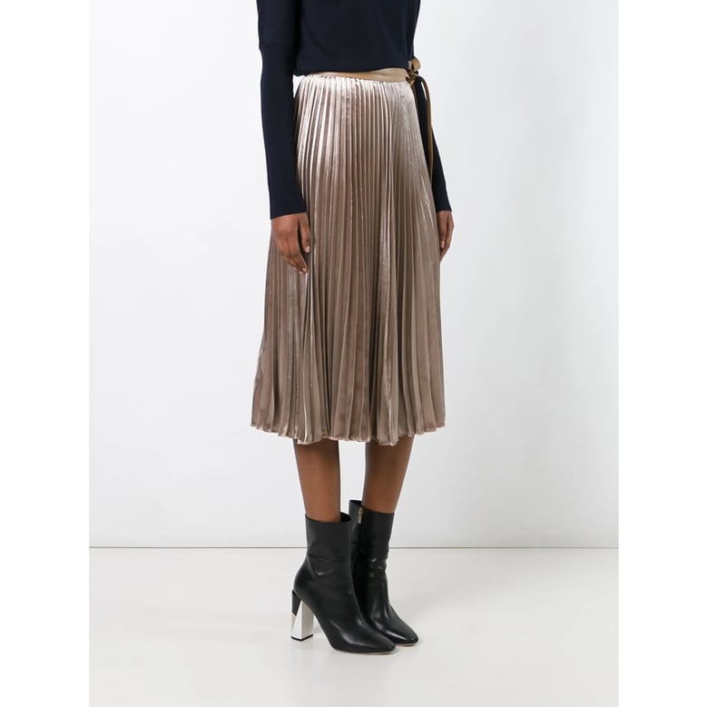 valentino nude pleated skirt by Selfnex