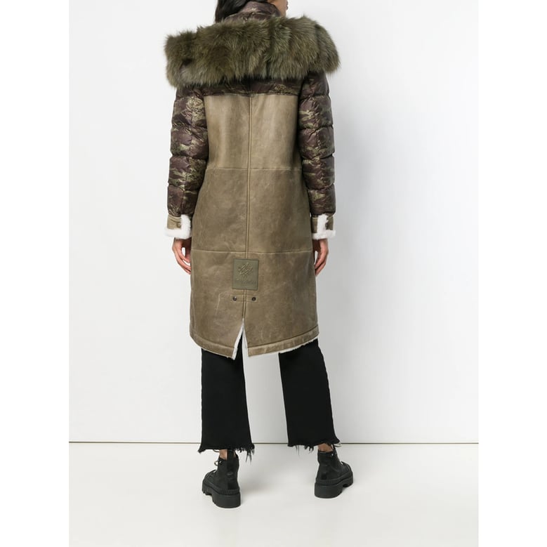 mr & mrs italy khaki green parka by Selfnex